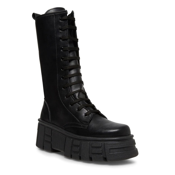 New Steve Madden Transform Platform Combat Boots - Picture 3 of 7